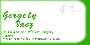 gergely vacz business card